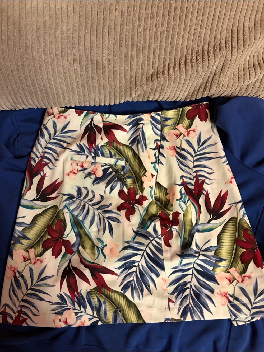 Lady Hagen Women's 16" Palm Overlap Snap Floral Skort Golf Tennis Skirt Size 2
